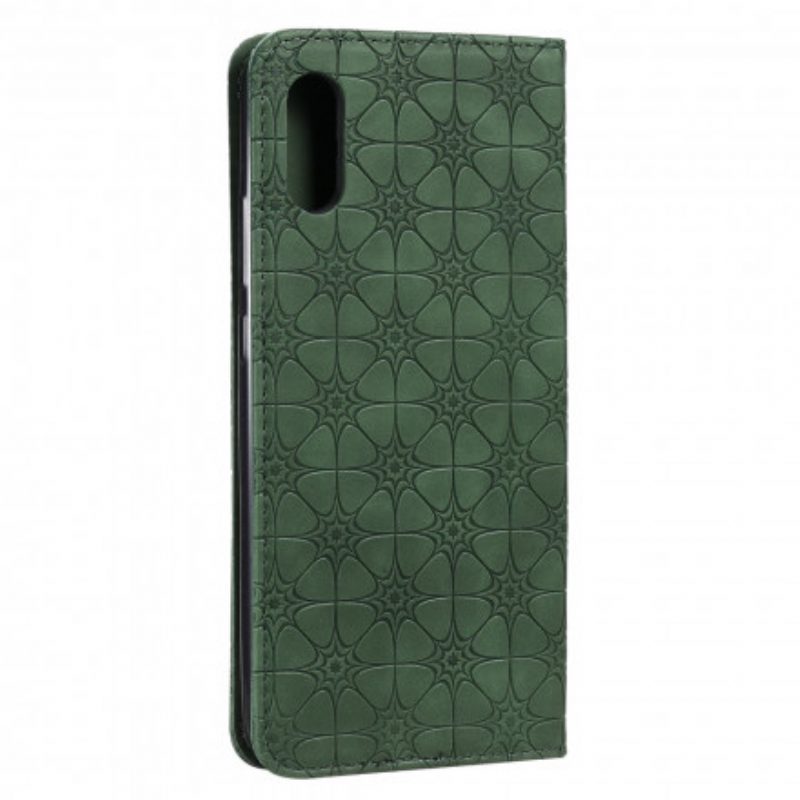 Folio Cover Xiaomi Redmi 9A Custodia in pelle Fiori Barocchi