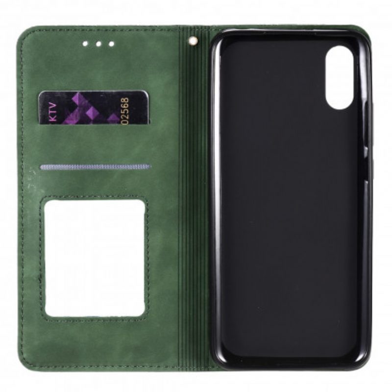 Folio Cover Xiaomi Redmi 9A Custodia in pelle Fiori Barocchi