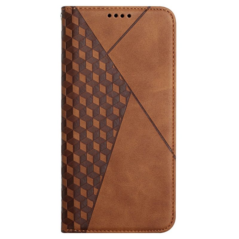 Folio Cover Xiaomi Redmi 9A Custodia in pelle Geo Effetto Pelle