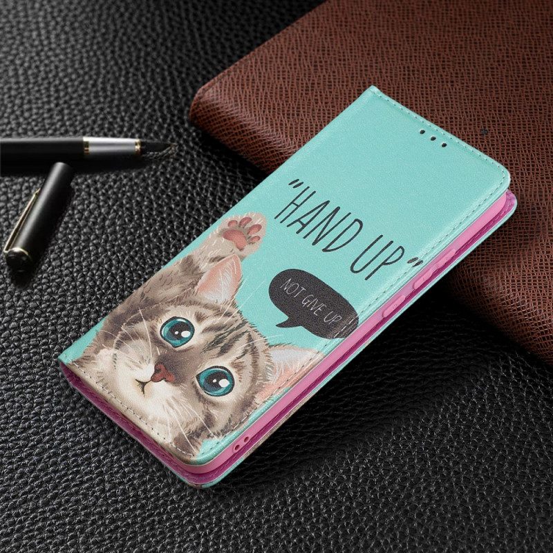 Folio Cover Xiaomi Redmi 9A Custodia in pelle Mano In Alto