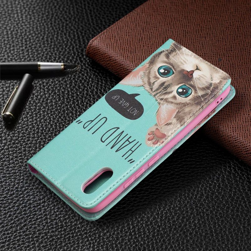 Folio Cover Xiaomi Redmi 9A Custodia in pelle Mano In Alto