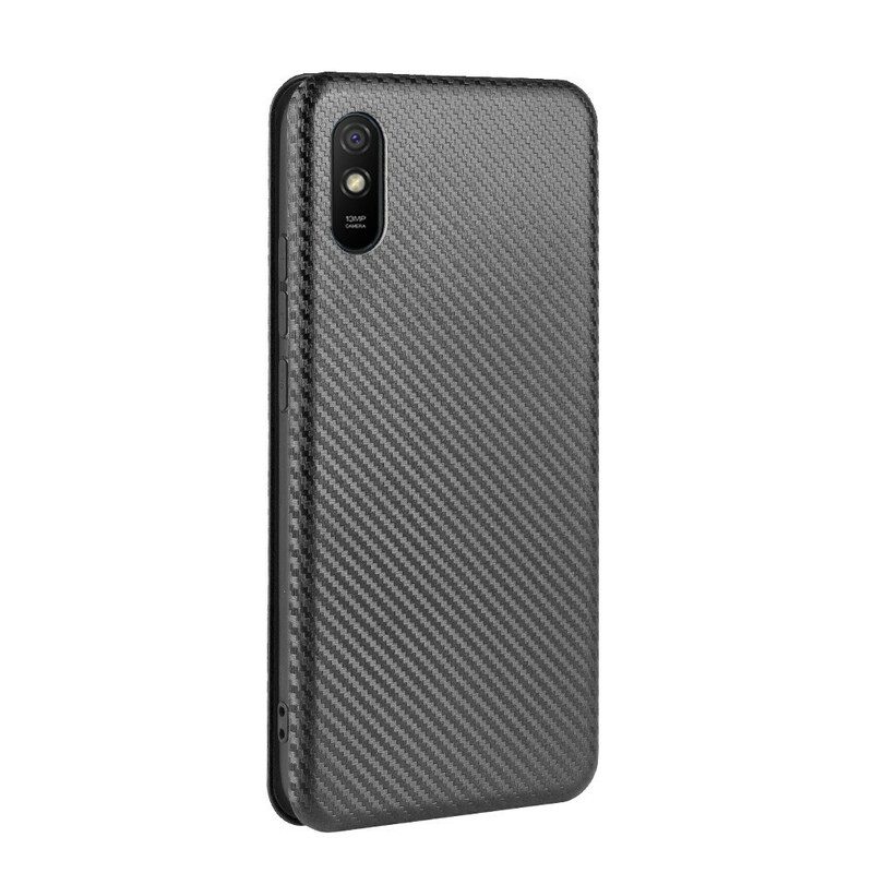 Folio Cover Xiaomi Redmi 9A Custodia in pelle Silicone Colorato Al Carbonio