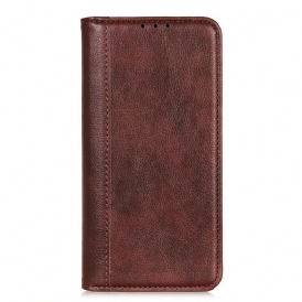 Folio Cover Xiaomi Redmi 9A Custodia in pelle Versione In Crosta Di Litchi