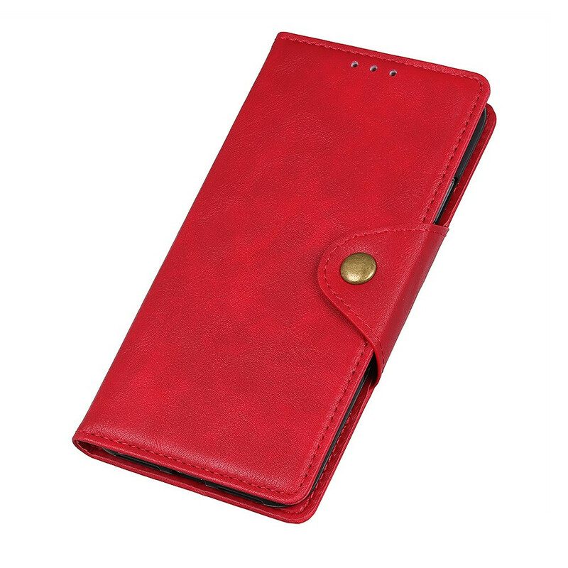 Folio Cover Xiaomi Redmi 9A Ecopelle Vintage E Bottone