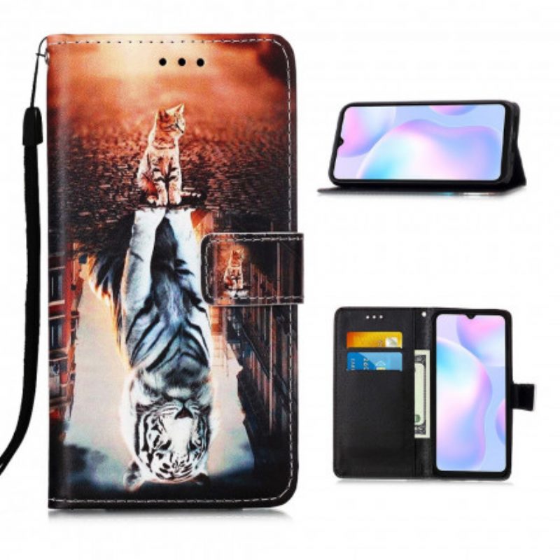 Folio Cover Xiaomi Redmi 9A Fantasticherie Di Ernest The Thong Cat