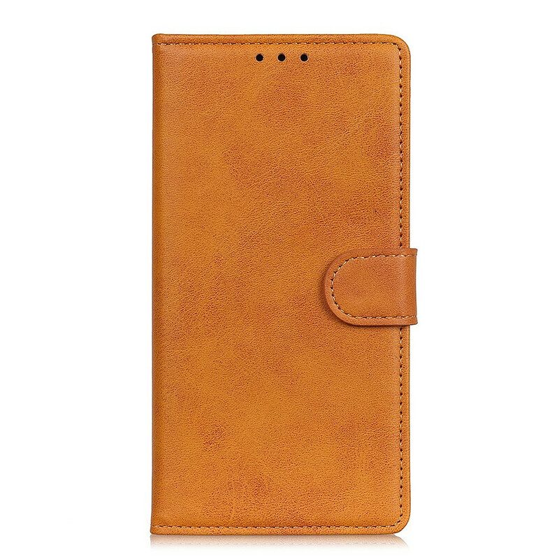 Folio Cover Xiaomi Redmi 9A Retro Effetto Pelle Opaca