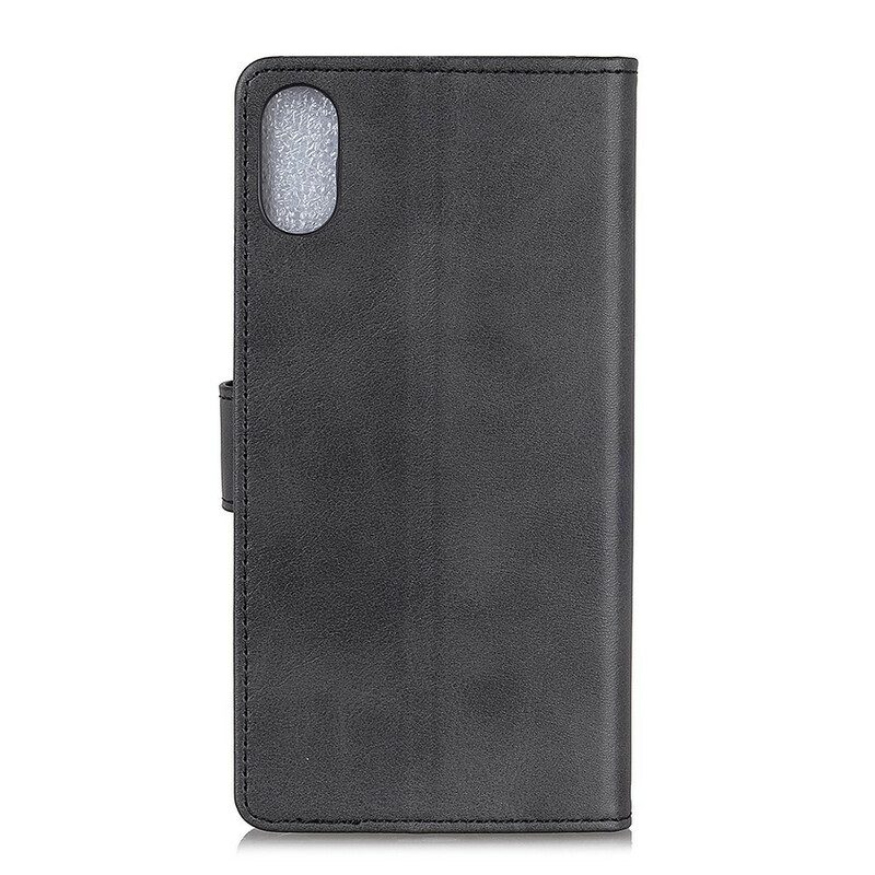 Folio Cover Xiaomi Redmi 9A Retro Effetto Pelle Opaca