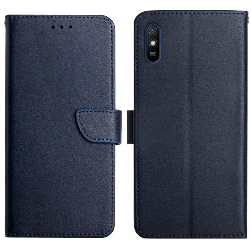 Folio Cover Xiaomi Redmi 9A Vera Pelle Nappa