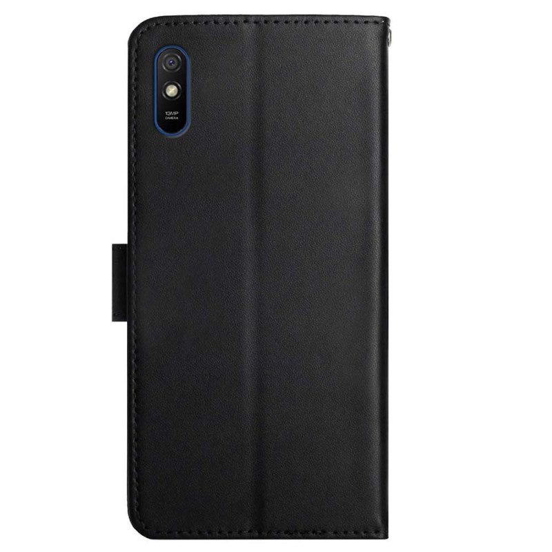 Folio Cover Xiaomi Redmi 9A Vera Pelle Nappa