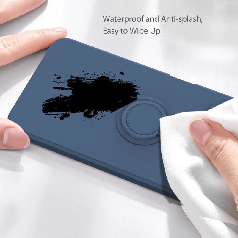 Cover Xiaomi Redmi Note 10 Pro Anello E Cordino In Silicone Liquido