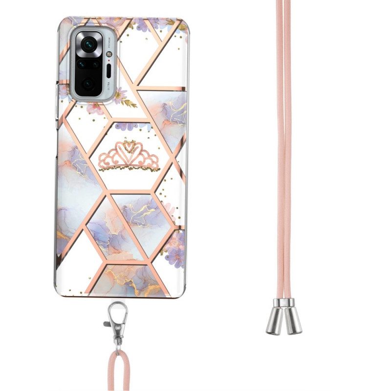 Cover Xiaomi Redmi Note 10 Pro Cavo Di Marmo Floreale