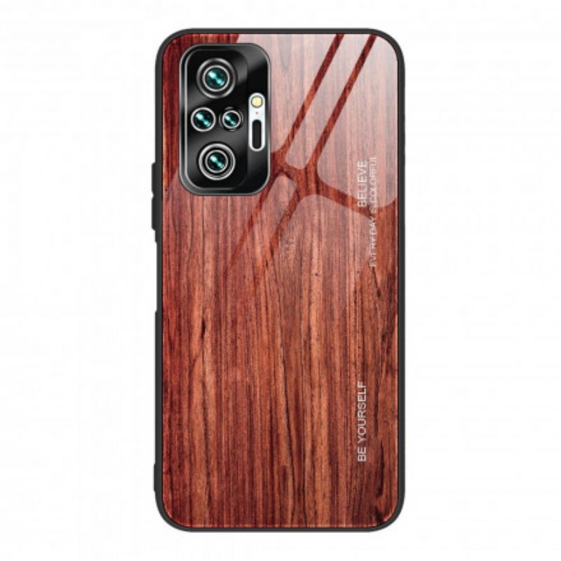 Cover Xiaomi Redmi Note 10 Pro Design In Legno Vetro Temperato