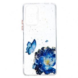 Cover Xiaomi Redmi Note 10 Pro Farfalla Floreale Ibrida