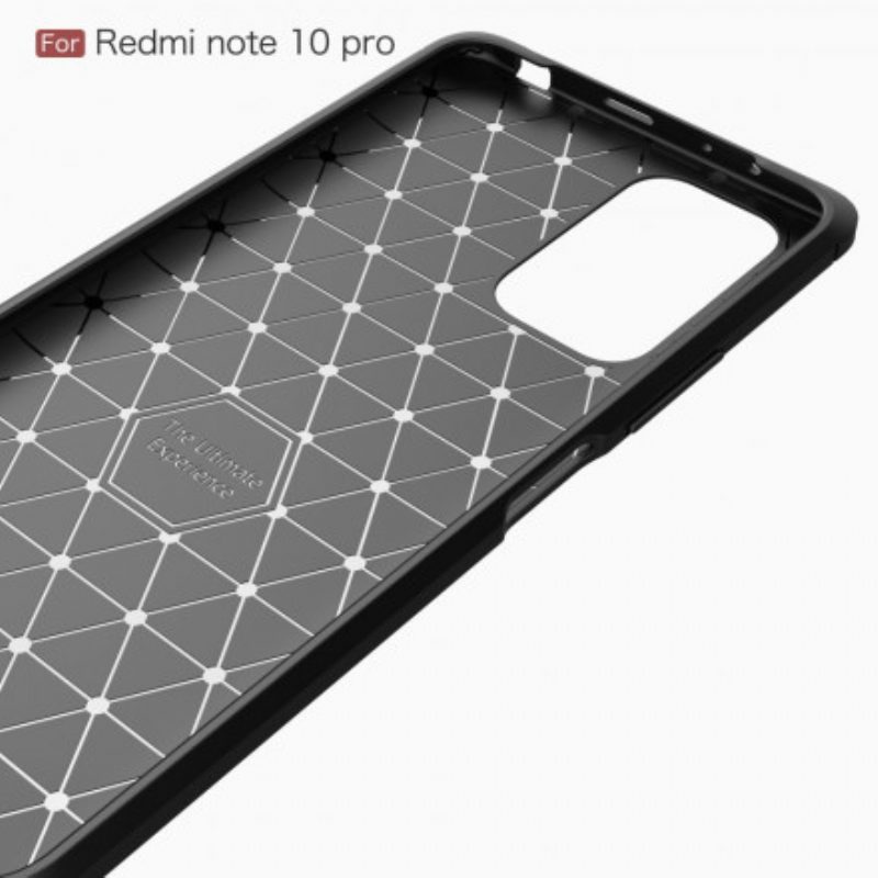 Cover Xiaomi Redmi Note 10 Pro Fibra Di Carbonio Spazzolata