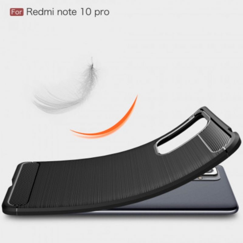 Cover Xiaomi Redmi Note 10 Pro Fibra Di Carbonio Spazzolata