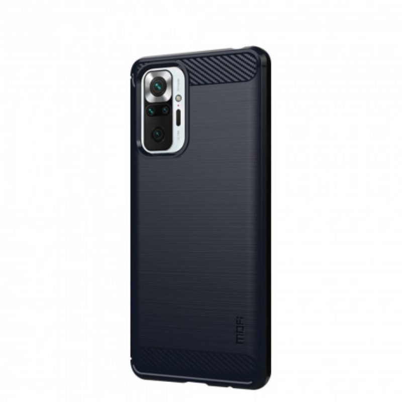 Cover Xiaomi Redmi Note 10 Pro Fibra Di Carbonio Spazzolata Mofi