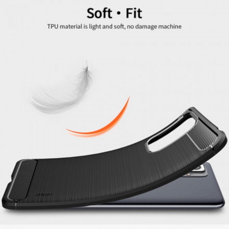 Cover Xiaomi Redmi Note 10 Pro Fibra Di Carbonio Spazzolata Mofi