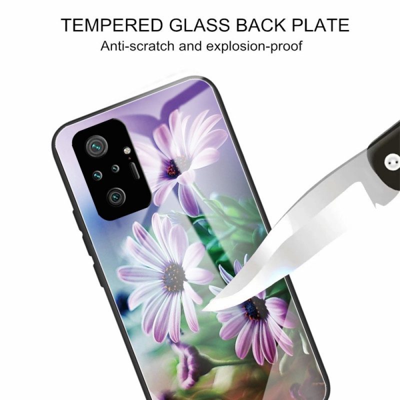 Cover Xiaomi Redmi Note 10 Pro Fiori Realistici In Vetro Temperato