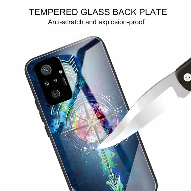 Cover Xiaomi Redmi Note 10 Pro Freccia In Vetro Temperato