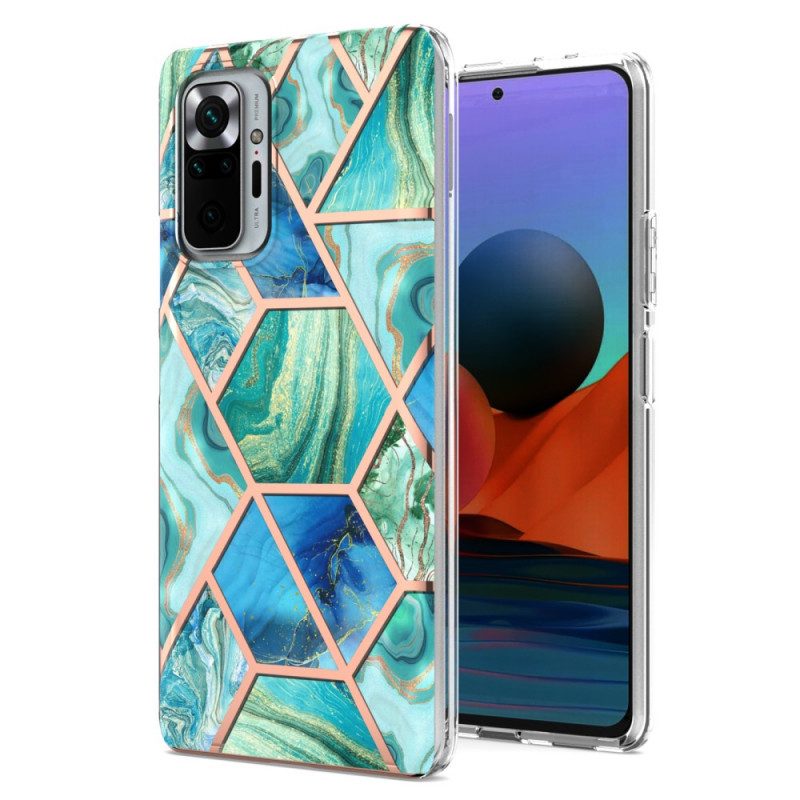 Cover Xiaomi Redmi Note 10 Pro Marmo Dalle Geometrie Intense