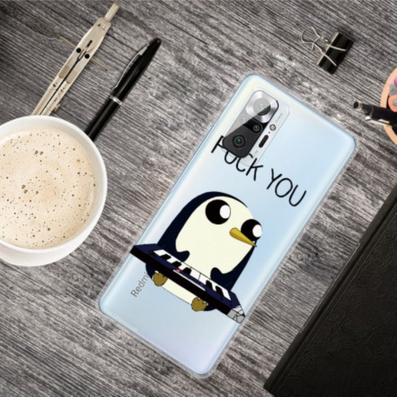 Cover Xiaomi Redmi Note 10 Pro Pinguino. Vaffanculo