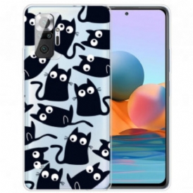 Cover Xiaomi Redmi Note 10 Pro Più Gatti Neri
