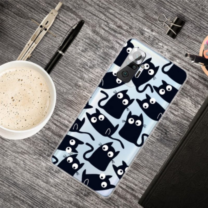 Cover Xiaomi Redmi Note 10 Pro Più Gatti Neri