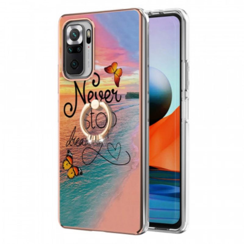 Cover Xiaomi Redmi Note 10 Pro Ring-support Non Smettere Mai Di Sognare