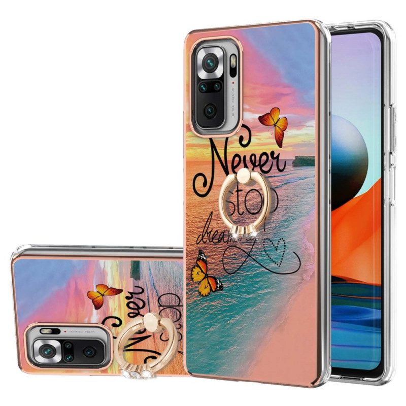 Cover Xiaomi Redmi Note 10 Pro Ring-support Non Smettere Mai Di Sognare