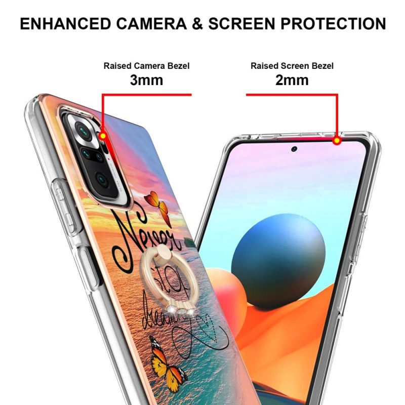 Cover Xiaomi Redmi Note 10 Pro Ring-support Non Smettere Mai Di Sognare