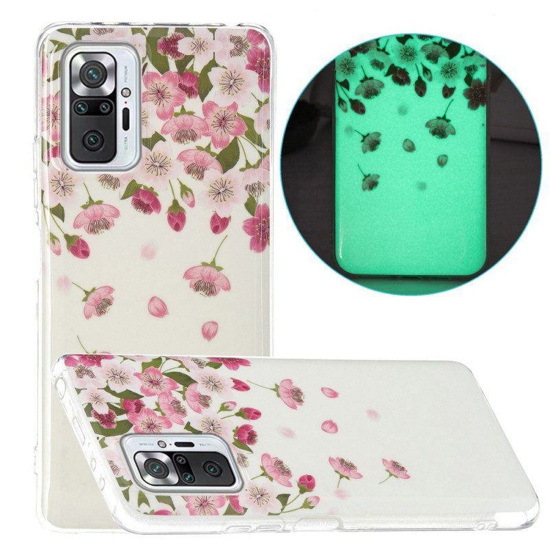 Cover Xiaomi Redmi Note 10 Pro Serie Di Fiori Fluorescenti