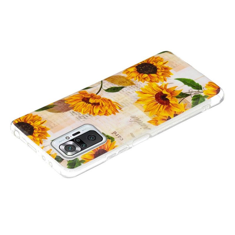 Cover Xiaomi Redmi Note 10 Pro Serie Di Fiori Fluorescenti