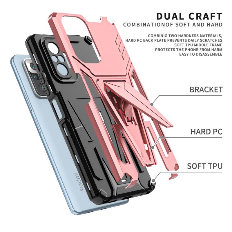 Cover Xiaomi Redmi Note 10 Pro Supporto Removibile Resistente