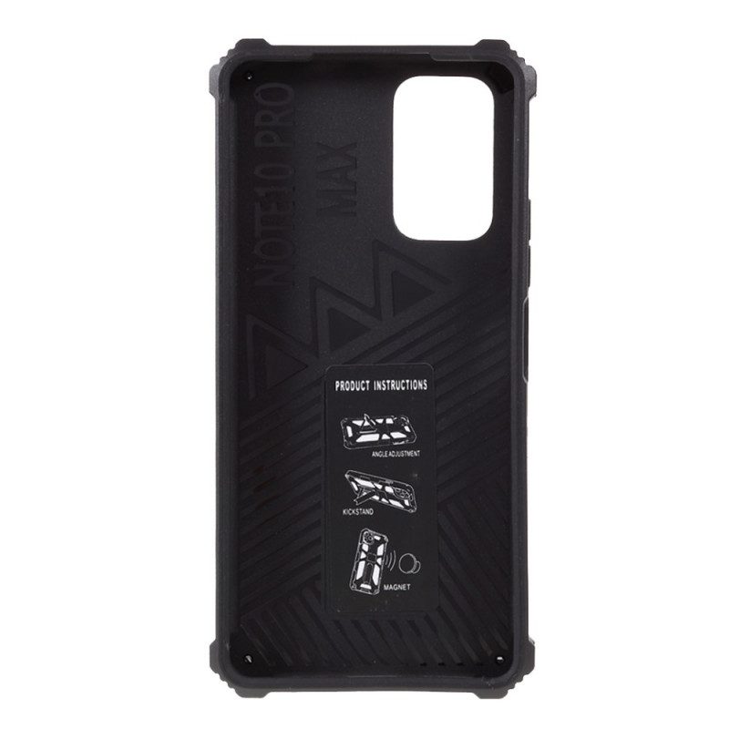 Cover Xiaomi Redmi Note 10 Pro Supporto Rimovibile Mimetico