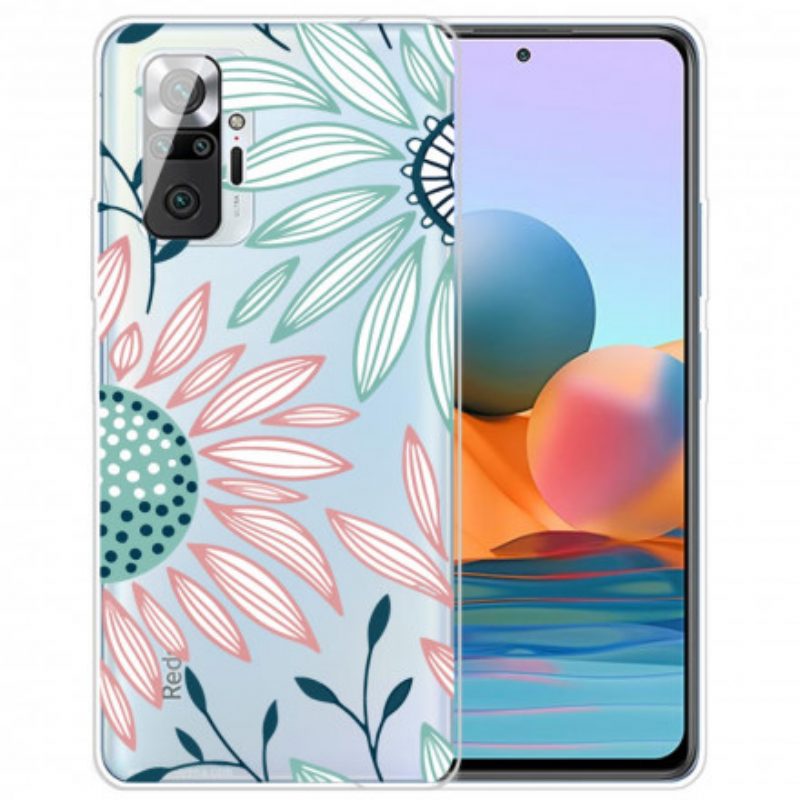 Cover Xiaomi Redmi Note 10 Pro Un Fiore Trasparente