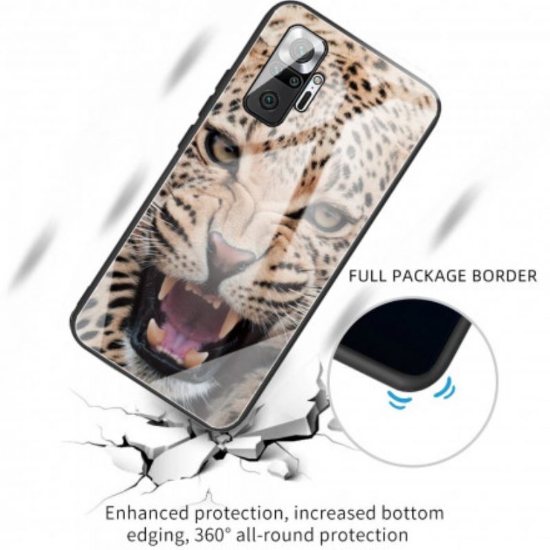 Cover Xiaomi Redmi Note 10 Pro Vetro Temperato Leopardo