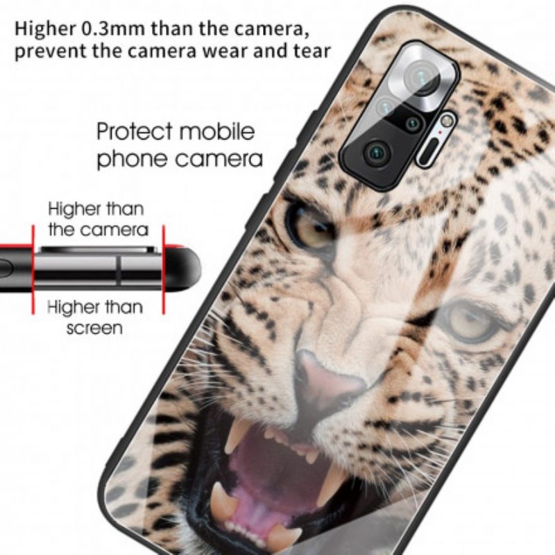 Cover Xiaomi Redmi Note 10 Pro Vetro Temperato Leopardo