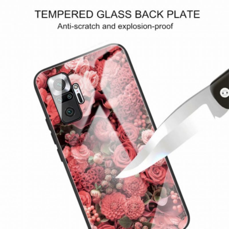 Cover Xiaomi Redmi Note 10 Pro Vetro Temperato Rose Flowers