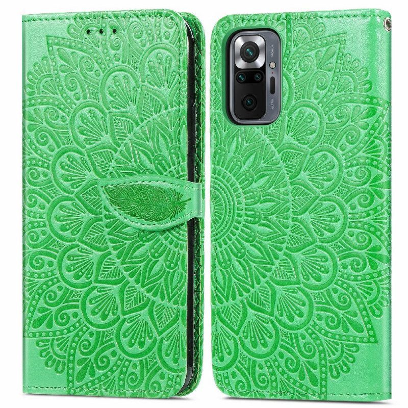 Custodia A Portafoglio Xiaomi Redmi Note 10 Pro Foglie Tribali