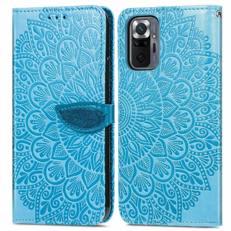 Custodia A Portafoglio Xiaomi Redmi Note 10 Pro Foglie Tribali