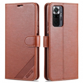 Custodia in pelle Xiaomi Redmi Note 10 Pro Azns Ecopelle