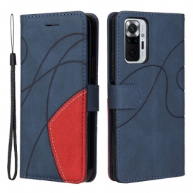 Custodia in pelle Xiaomi Redmi Note 10 Pro Ecopelle Firmata Bicolore