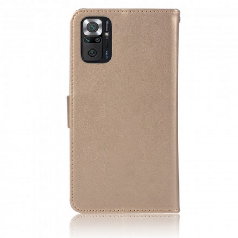 Custodia in pelle Xiaomi Redmi Note 10 Pro Gufo Acchiappasogni Effetto Pelle