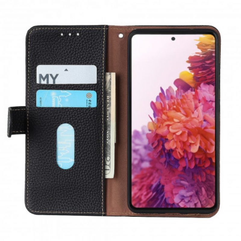 Custodia in pelle Xiaomi Redmi Note 10 Pro Khazneh Pelle Di Litchi