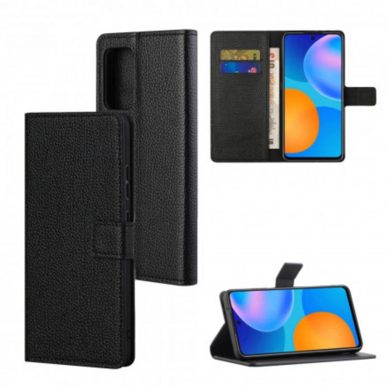 Custodia in pelle Xiaomi Redmi Note 10 Pro Singolo Litchi