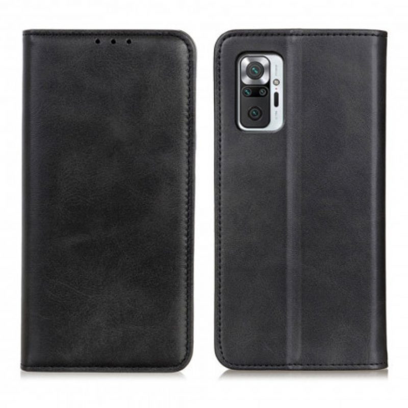 Folio Cover Xiaomi Redmi Note 10 Pro Custodia in pelle Cuoio Spaccato