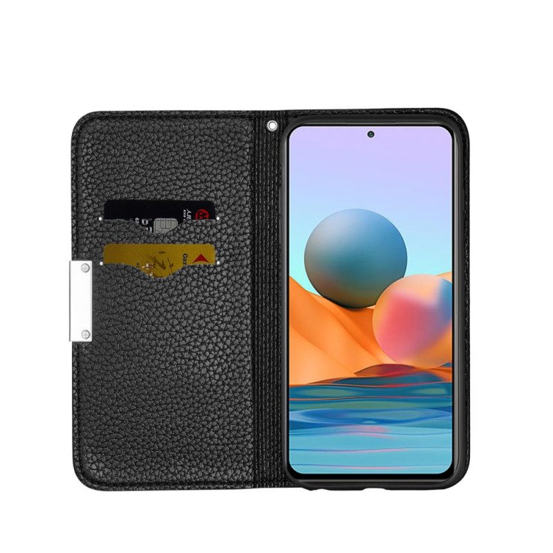 Folio Cover Xiaomi Redmi Note 10 Pro Custodia in pelle Ecopelle Litchi Ultra Chic