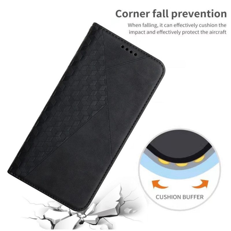 Folio Cover Xiaomi Redmi Note 10 Pro Custodia in pelle Geo Effetto Pelle