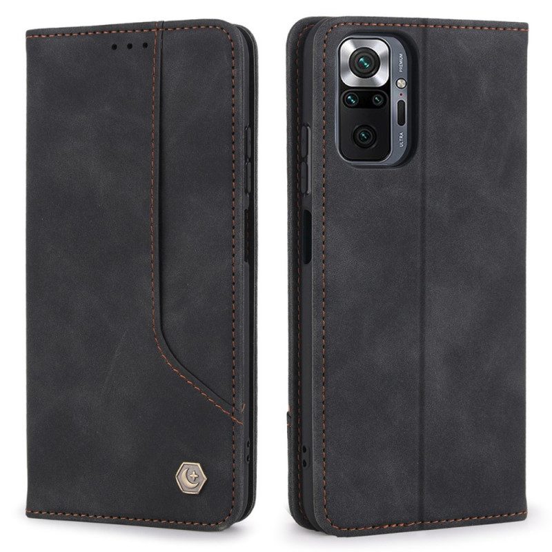 Folio Cover Xiaomi Redmi Note 10 Pro Custodia in pelle Pola Retrò