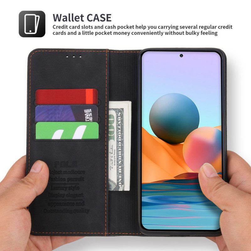 Folio Cover Xiaomi Redmi Note 10 Pro Custodia in pelle Pola Retrò